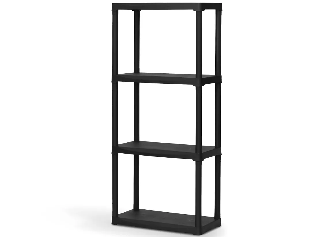 4x Set Étagères Modulaires Avec 4 Étagères En Plastique Chacune.