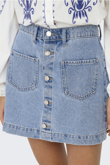 Only blauwe dames rok