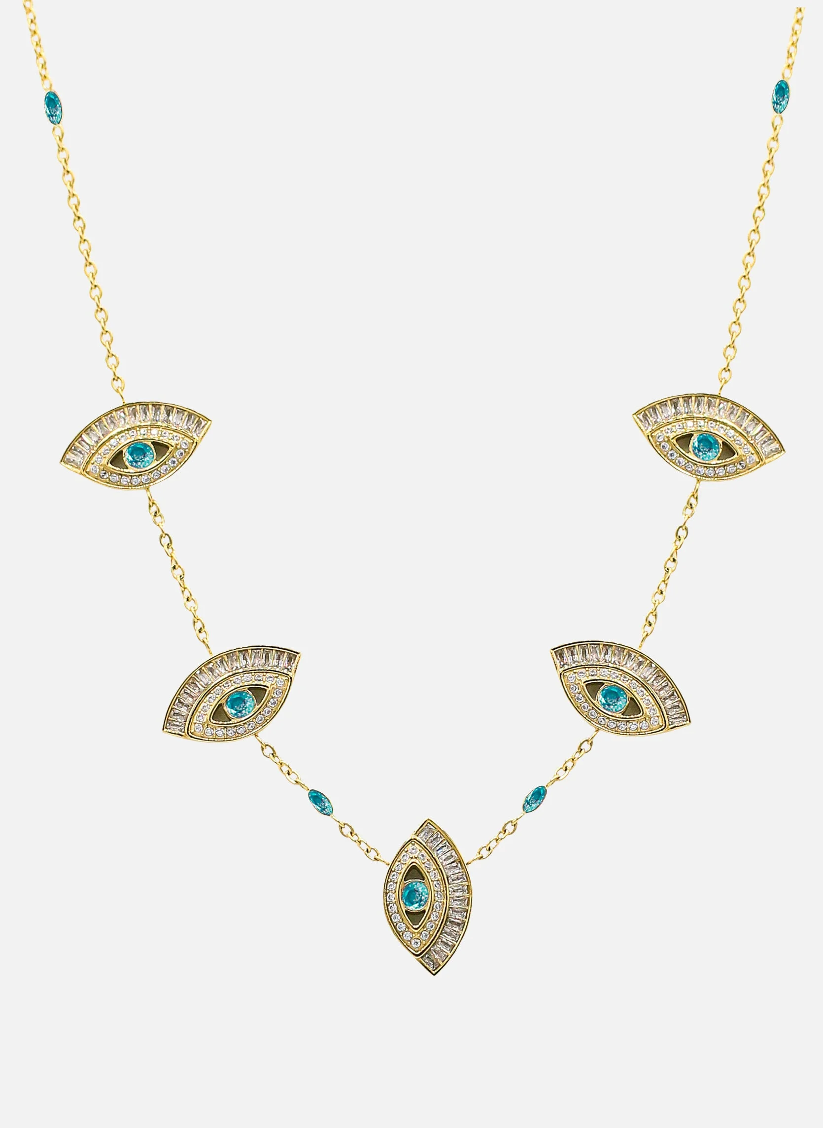 CLEOPATRE - Collier chaîne cléopatre | Bleu