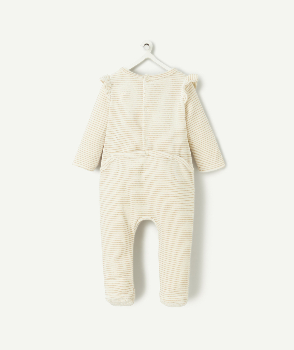 DORS BIEN BÉBÉ EN COTON BIO IMPRIMÉ AVEC LISERÉS COULEUR DORÉE