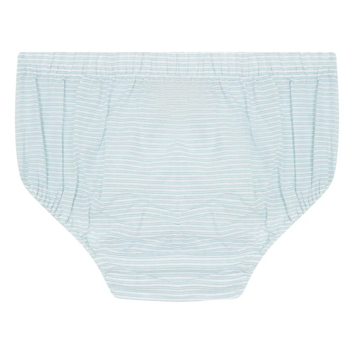 La Petite Collection Bloomer Rayé | Vert d'eau