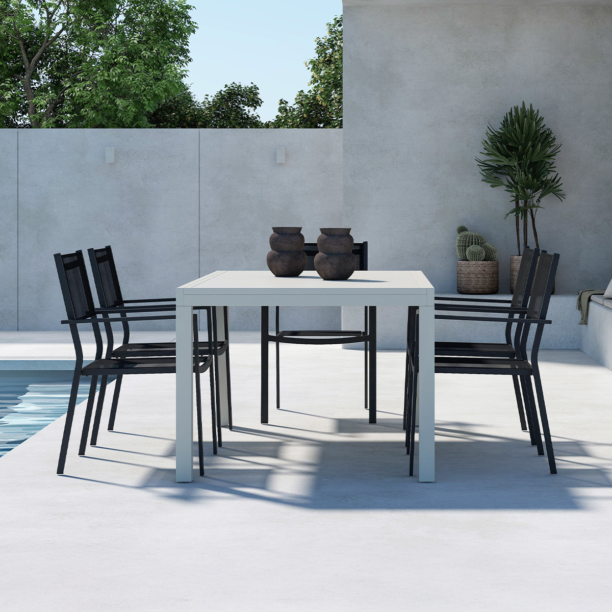 Uitschuifbare tuintafel Grace Beige