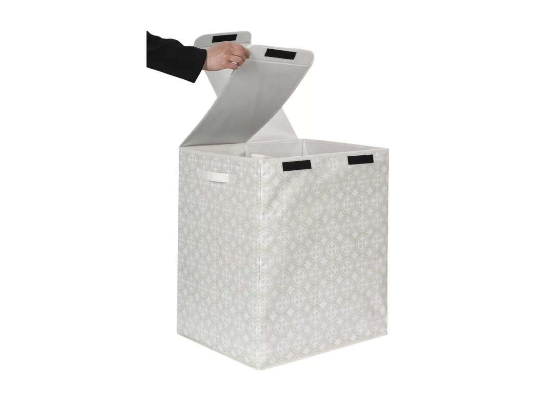 Panier A Linge Double 50x41x57cm