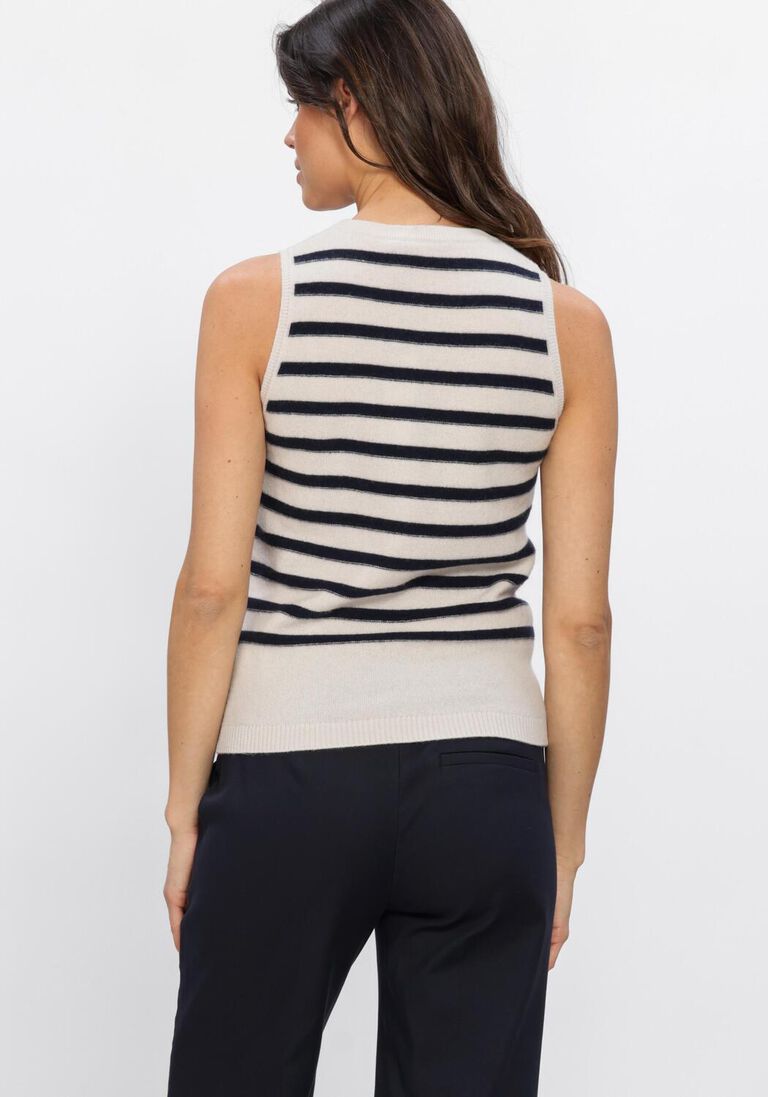 gebroken wit luisa cerano top ringel top aus kaschmir-mix
