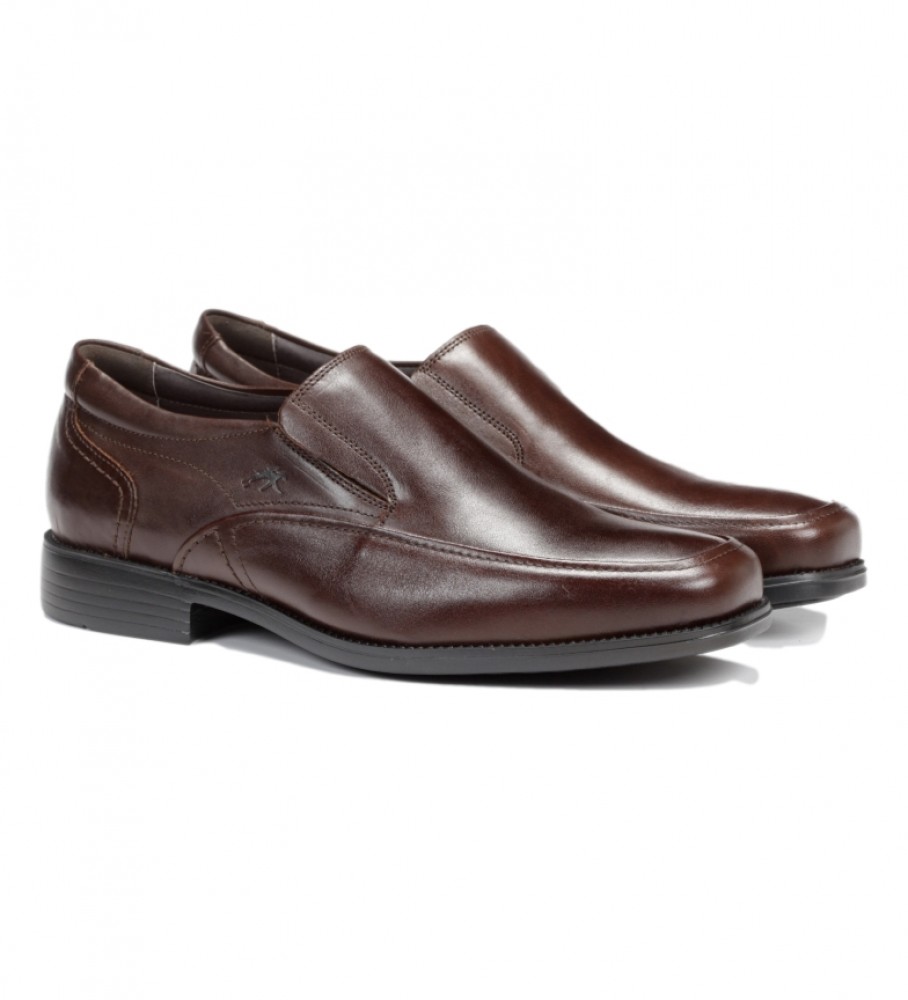 Mocassins de couro Fluchos 7996_Mall_Cafe Marrom Médio