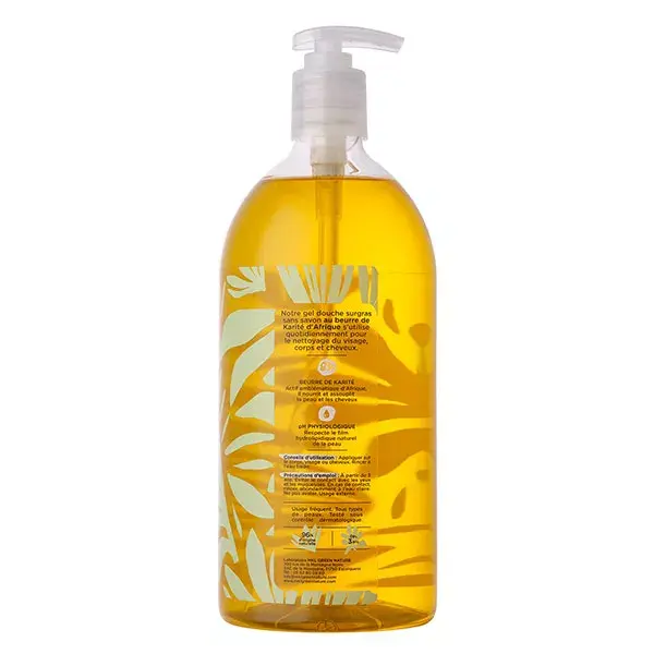 Gel de Banho MKL Green Nature Cosm'Ethik com Manteiga de Karité Africana 1L
