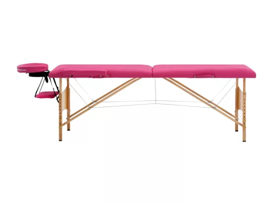 Table de massage pliable bois marron 191 x 70 x 59 cm 02_0001817