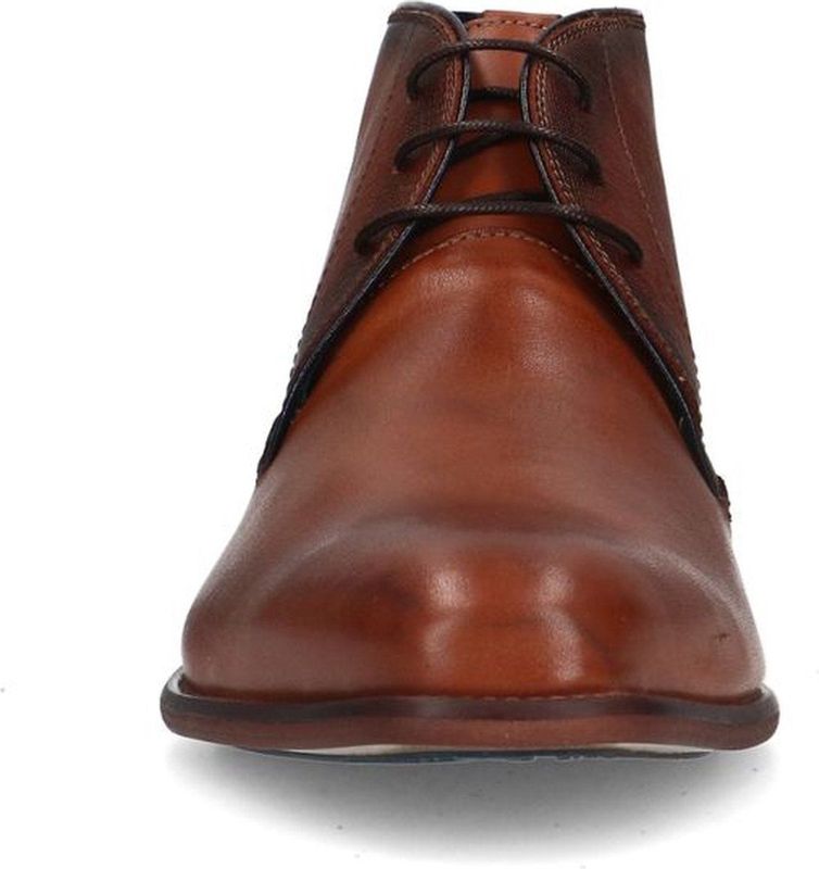 Manfield - Heren - Cognac hoge veterboots