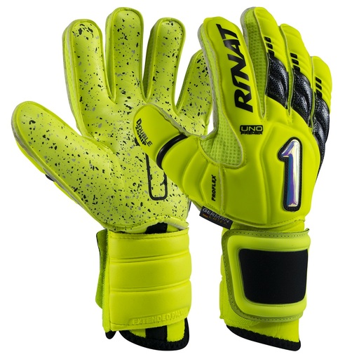 Luva de goleiro Rinat Uno Premier Lux amarelo neon