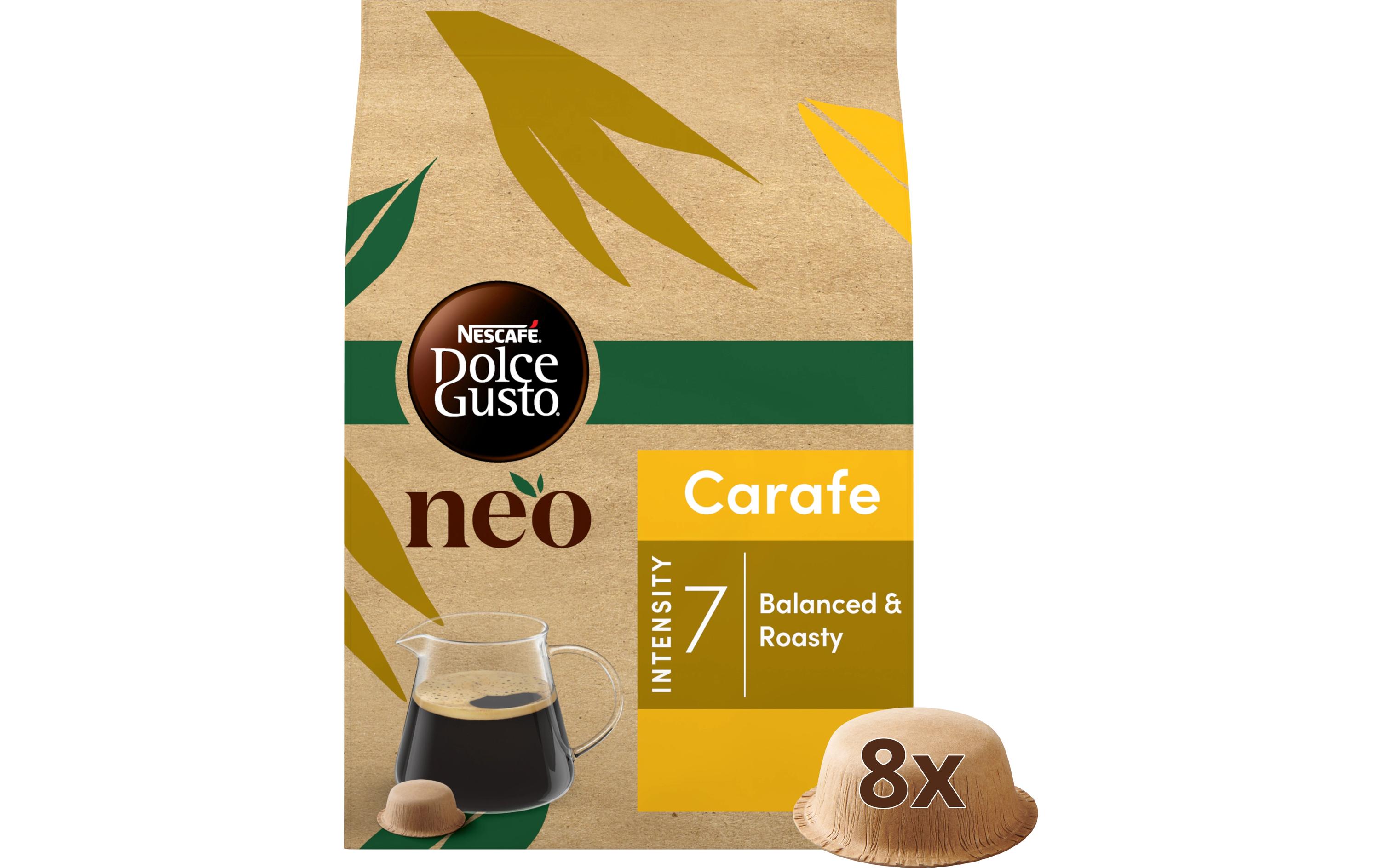 Kaffee-Pods Carafe 8 PortionenPods für die Nescafé Dolce Gusto NEO Kaffeemaschine von Delonghi