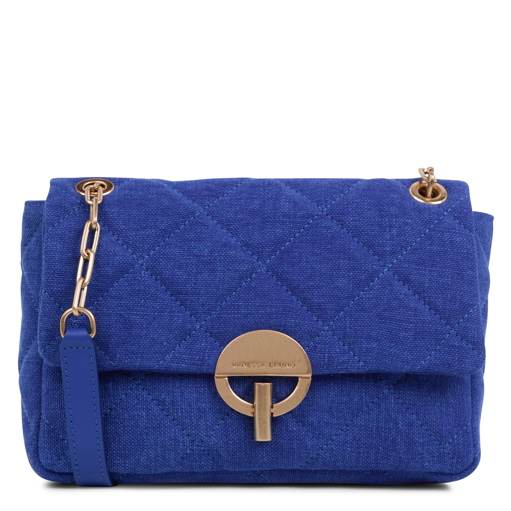 GRAND MOON - Sac bandoulière en lin | Bleu