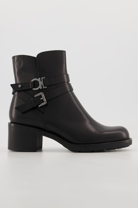 Caprice Leder-Stiefeletten, Wechselfußbett, Weite G