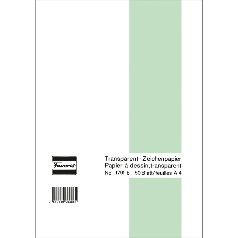 Favorit Transparentpapier Blöcke, A4, 65 g/m²
