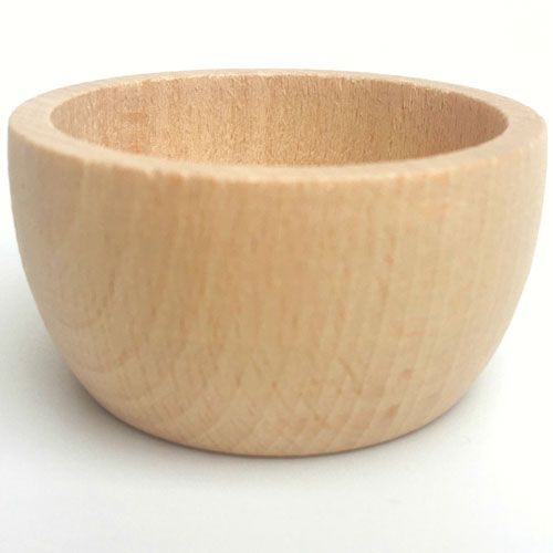 Grapat houten bakjes (6st)