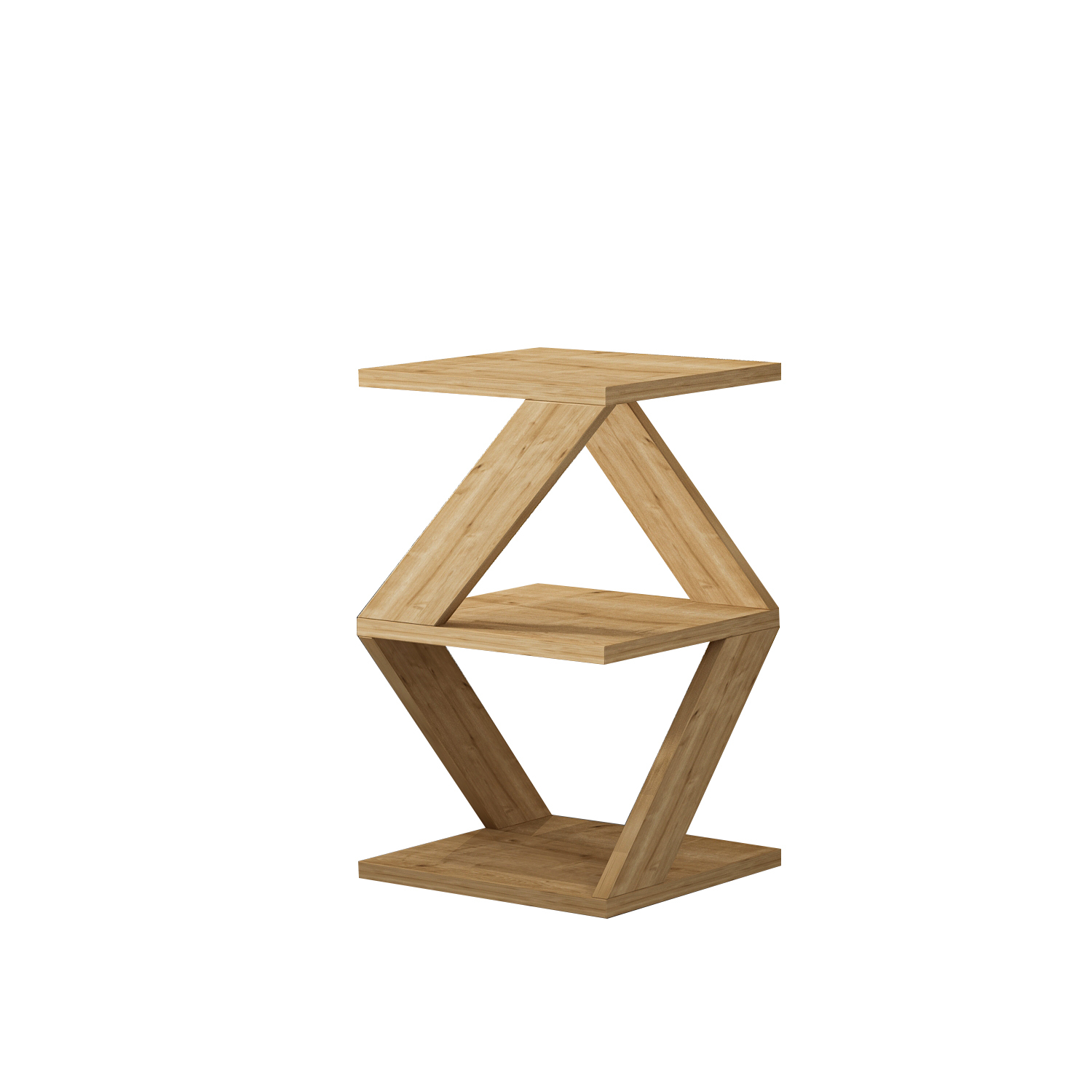Beistelltisch - holzfarben - 54,2 cm hoch