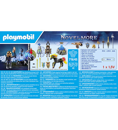 Playmobil Novelmore - Bevogtning Af Rustningen - 71645 - 41 Dele