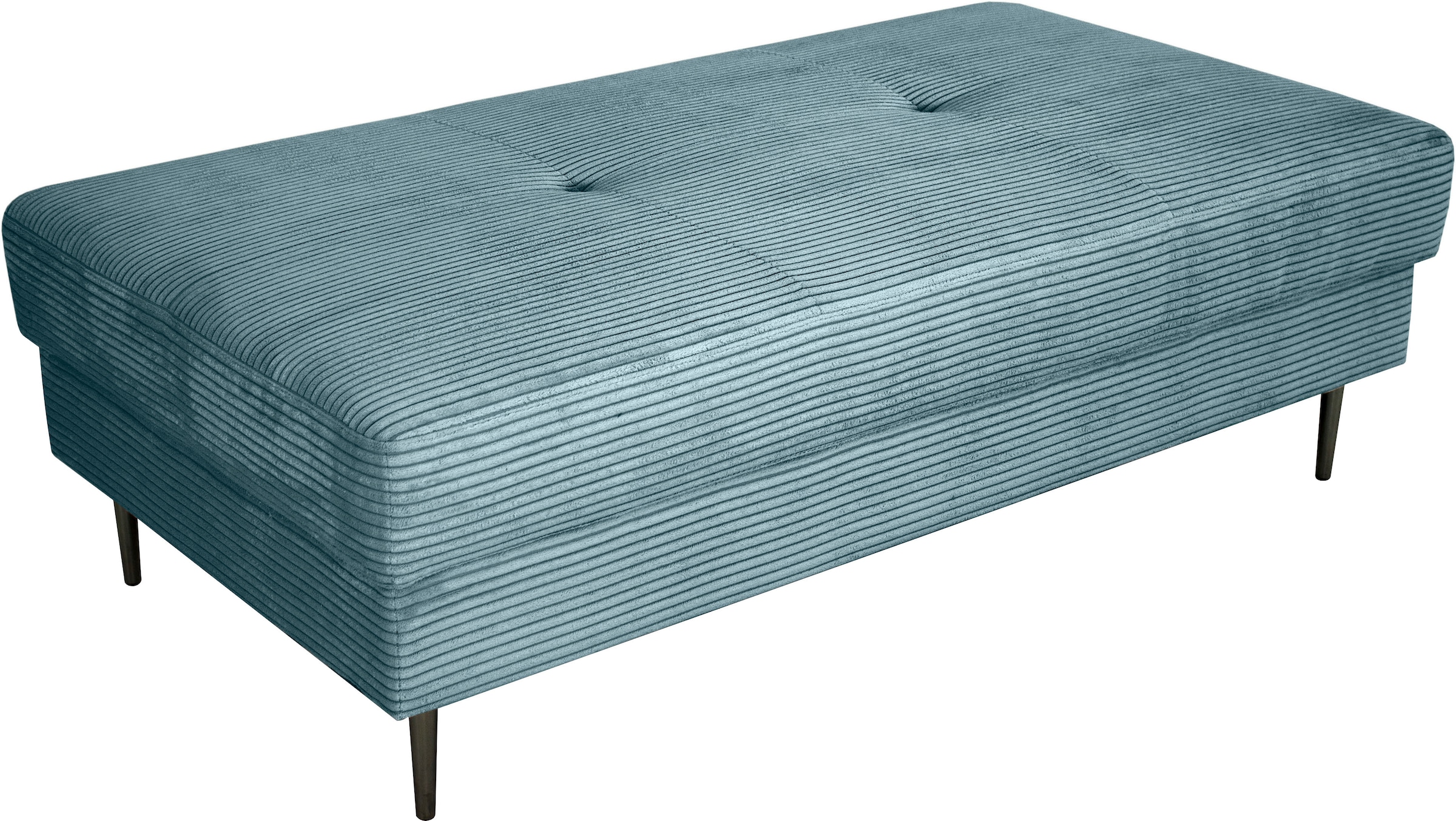 Trends by HG Sitzhocker »SUMMER« in Cord-Stoff mit Metallfuss