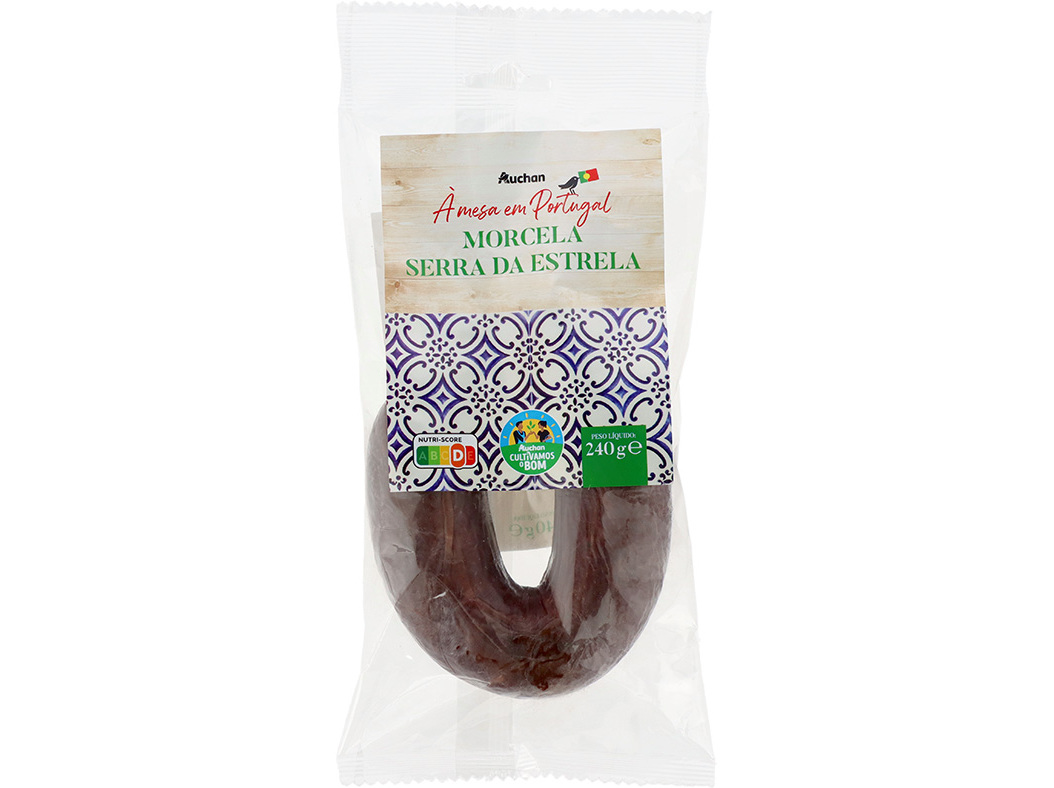 MORCELA DE COZER AUCHAN À MESA EM PORTUGAL CULTIVAMOS O BOM SERRA DA ESTRELA 240G