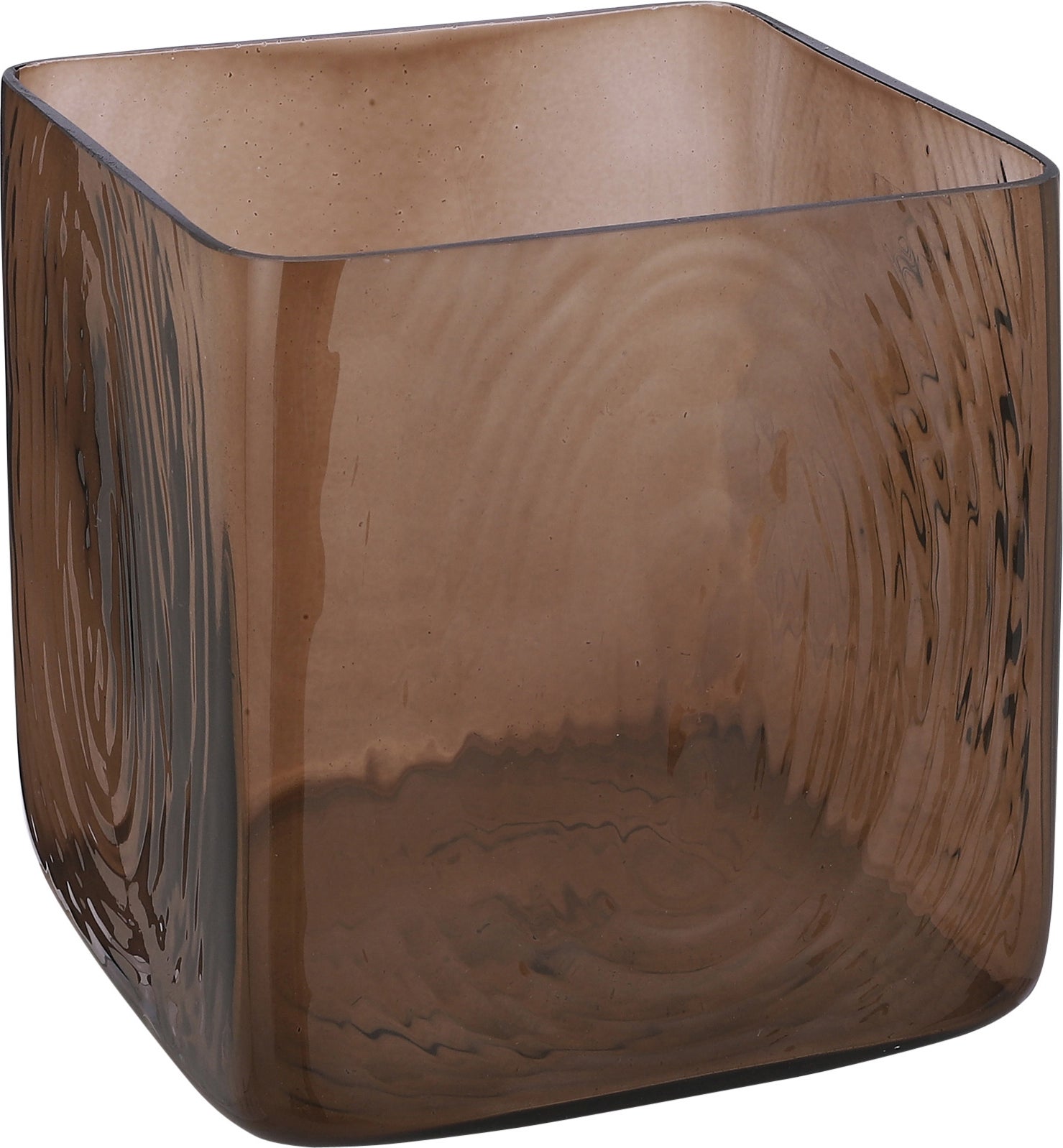 Mica Decorations vaas Vic bruin 21 x 21 x 20 cm