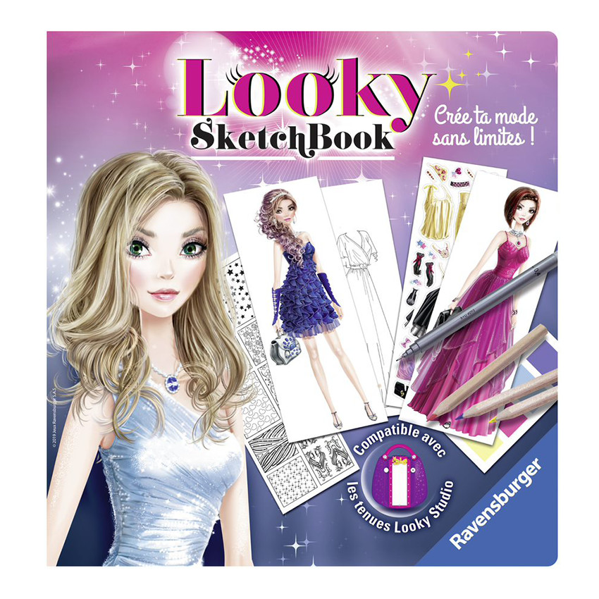 Coloriage Looky Sketch Book Robes de Soirée