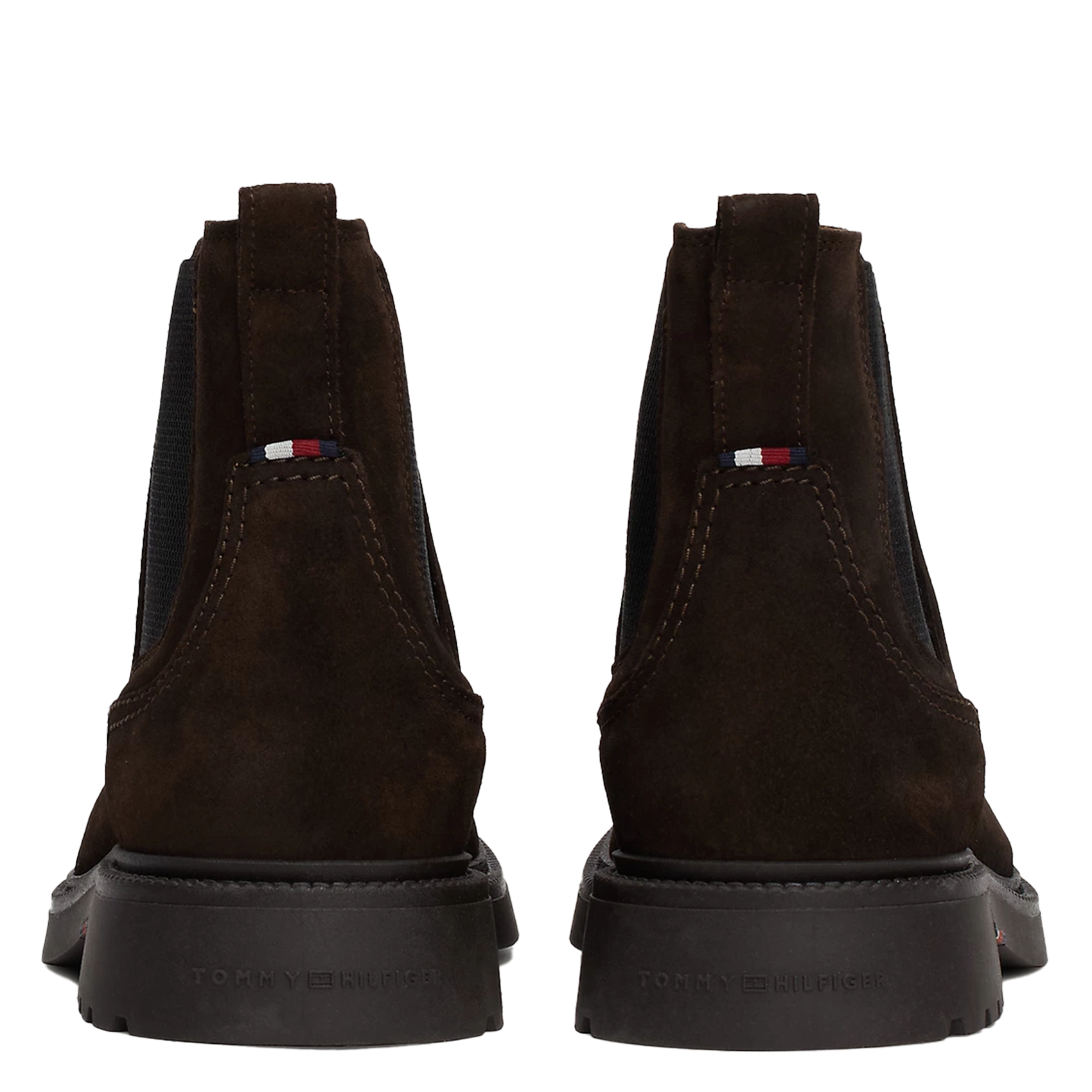 Boots en cuir velours | Marron