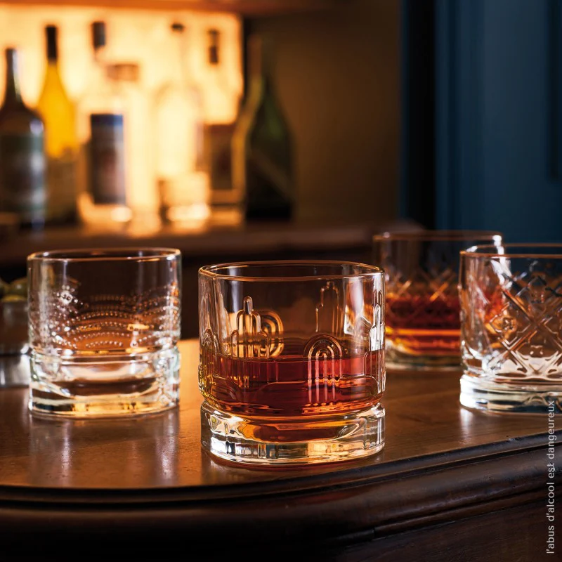 Set de 4 verres à whisky, DANDY La Rochère