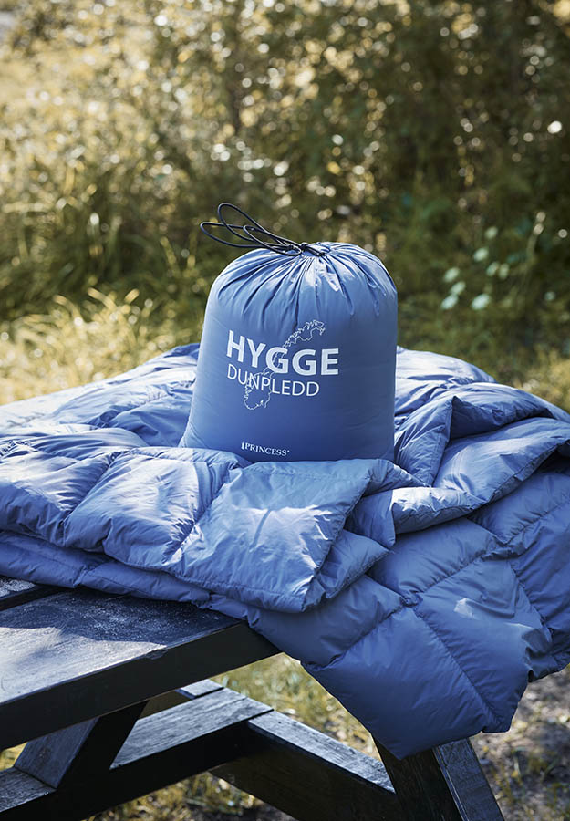 Hygge dunpledd 130x170 denimblå