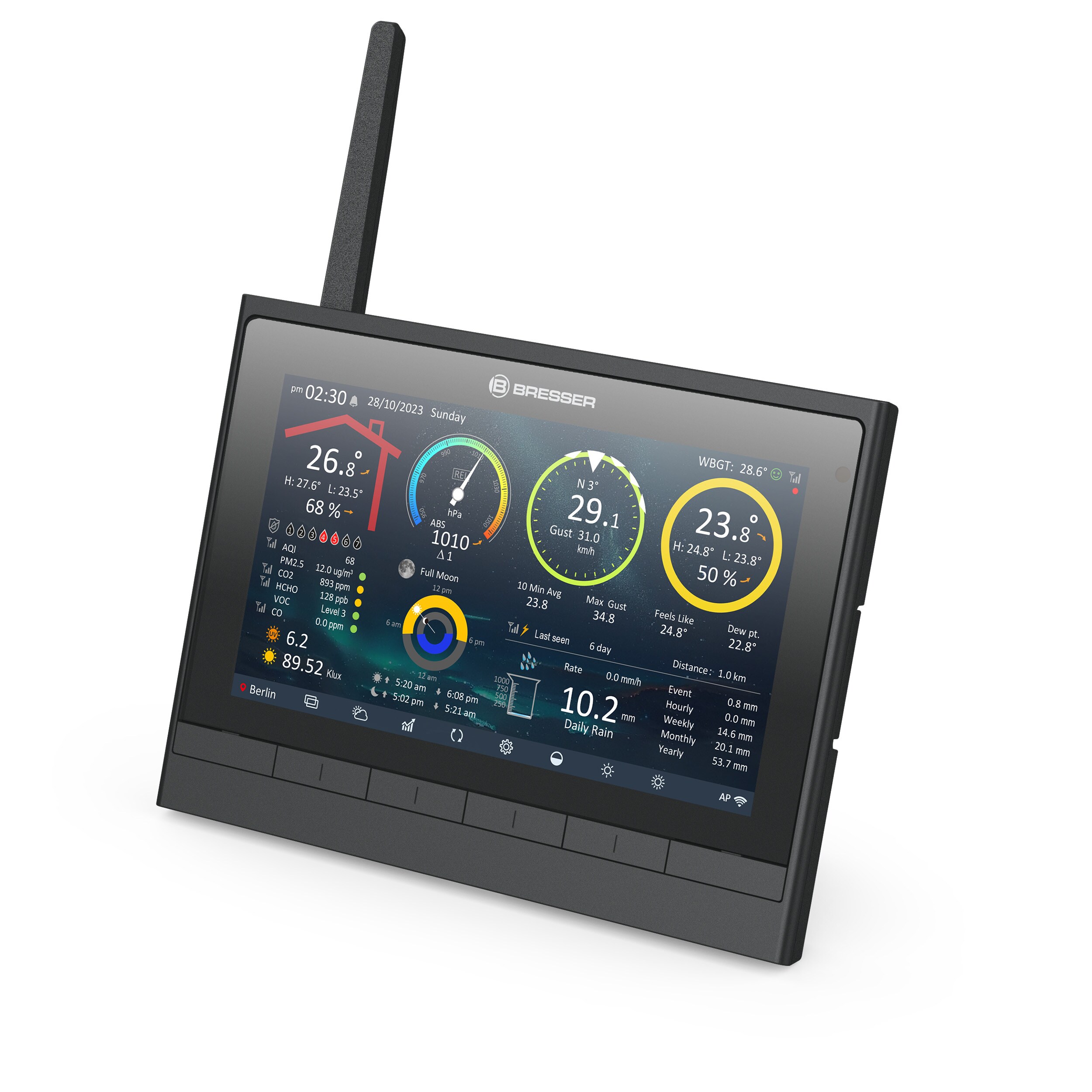 BRESSER 9-in-1 MeteoChamp HD WLAN Wetterstation
