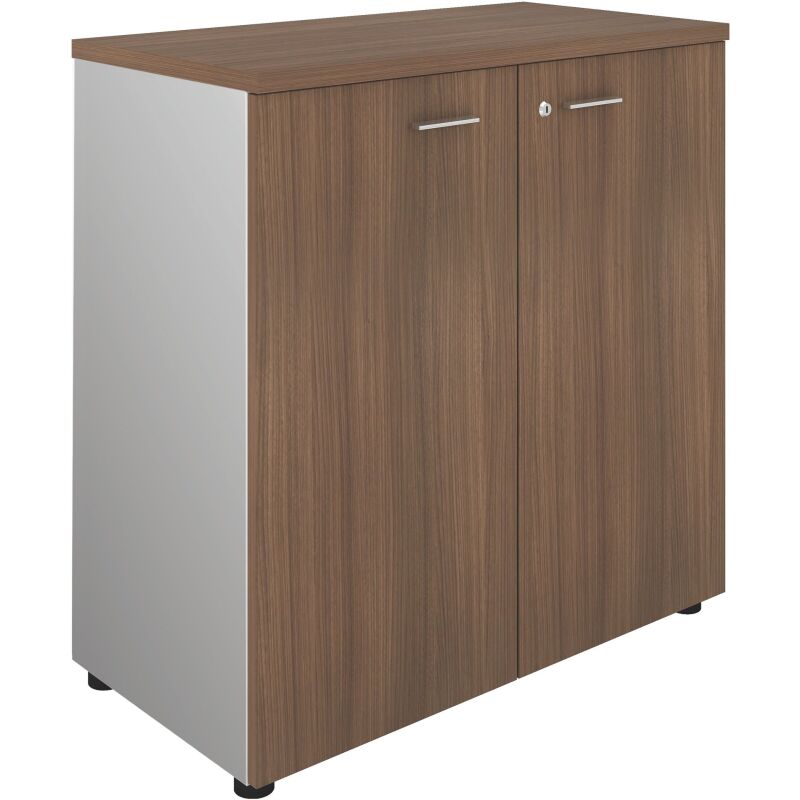 Armoire basse Essenzza/ Darwin  H 89 x L 86 x P 45 cm portes battantes