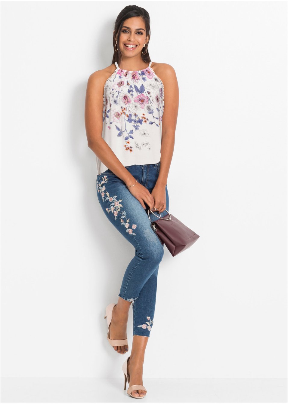 Top-blouse imprimé