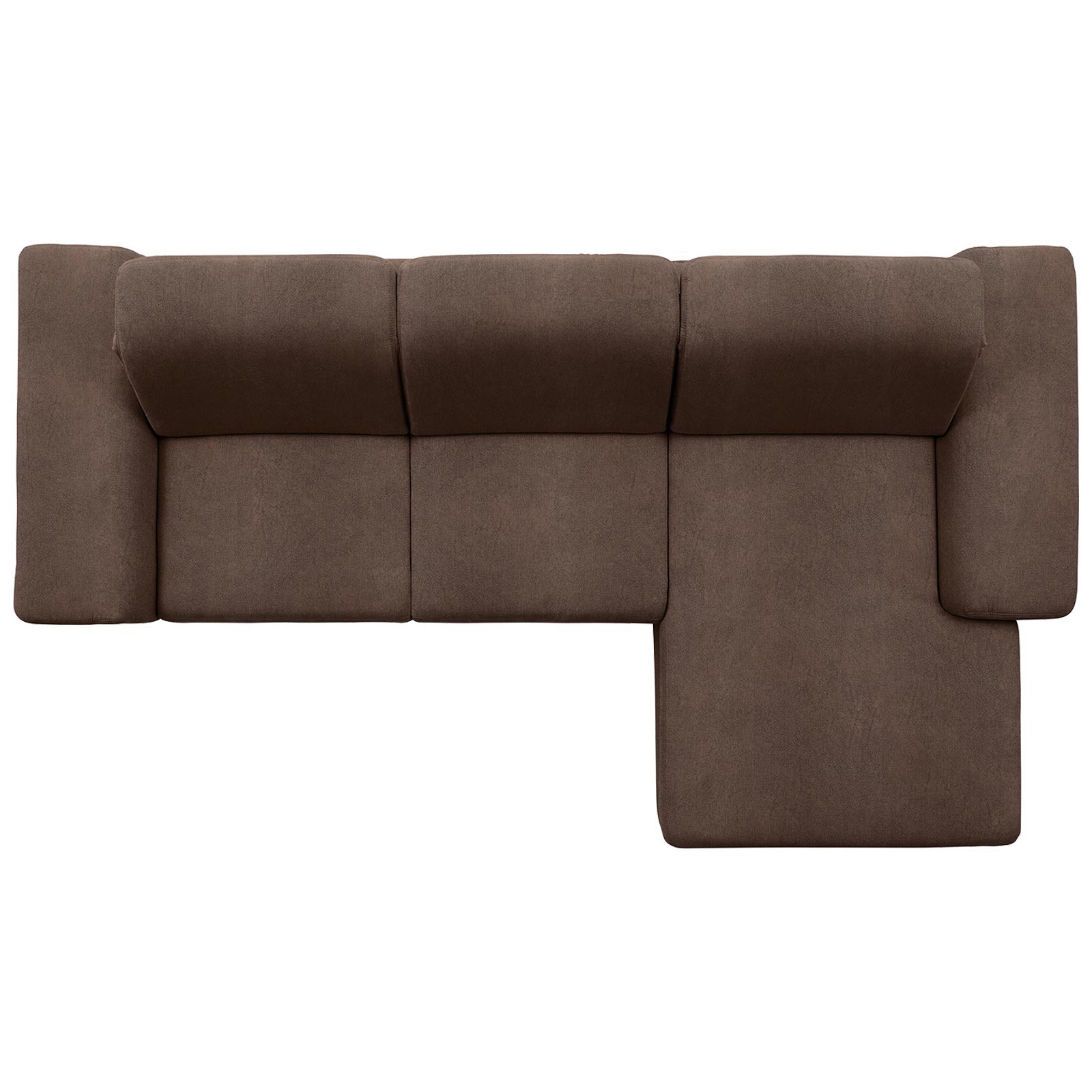 polsterpower Boxspringsofa - Saddle nougat - Basismodell - Recamiere rechts