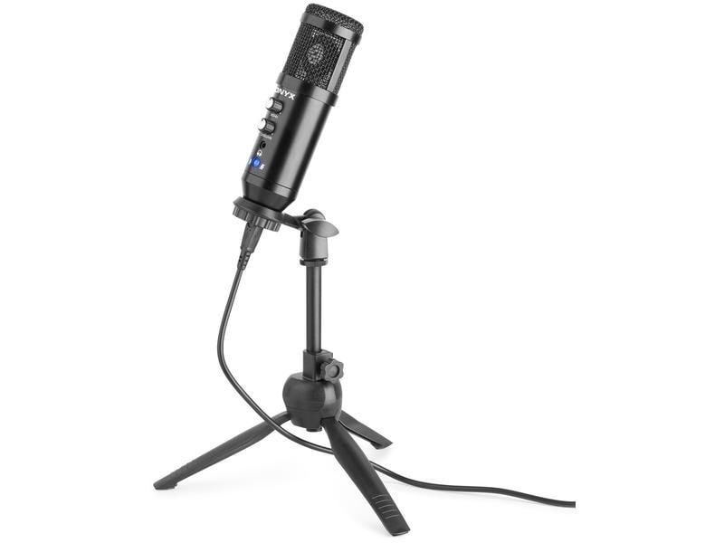 Vonyx Kondensatormikrofon CM320B USB-Mikrofon mit Tischstativ