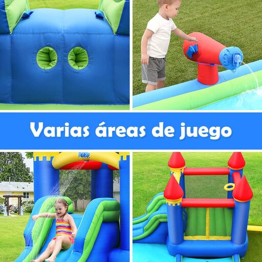 Castelo inflável aquático Costway com soprador incluído