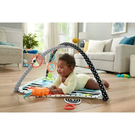 Fisher-Price Spieldecke mit Spielbogen (Licht & Musik), Krabbeldecke ab 0 M.