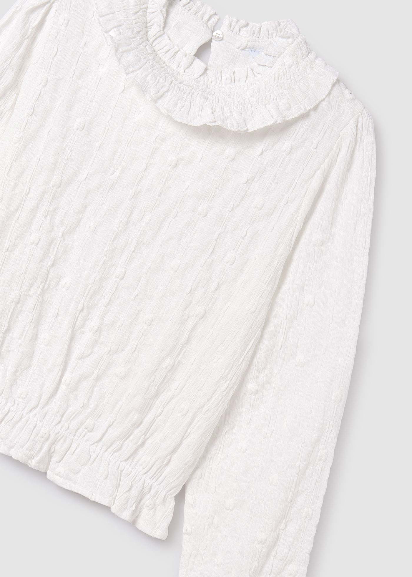 Blusa de malha estruturada de tamanho pequeno