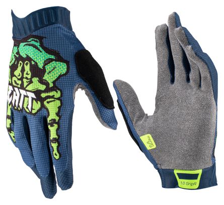 Gants Longs Leatt MTB 1.0 GripR Zombie Bleu