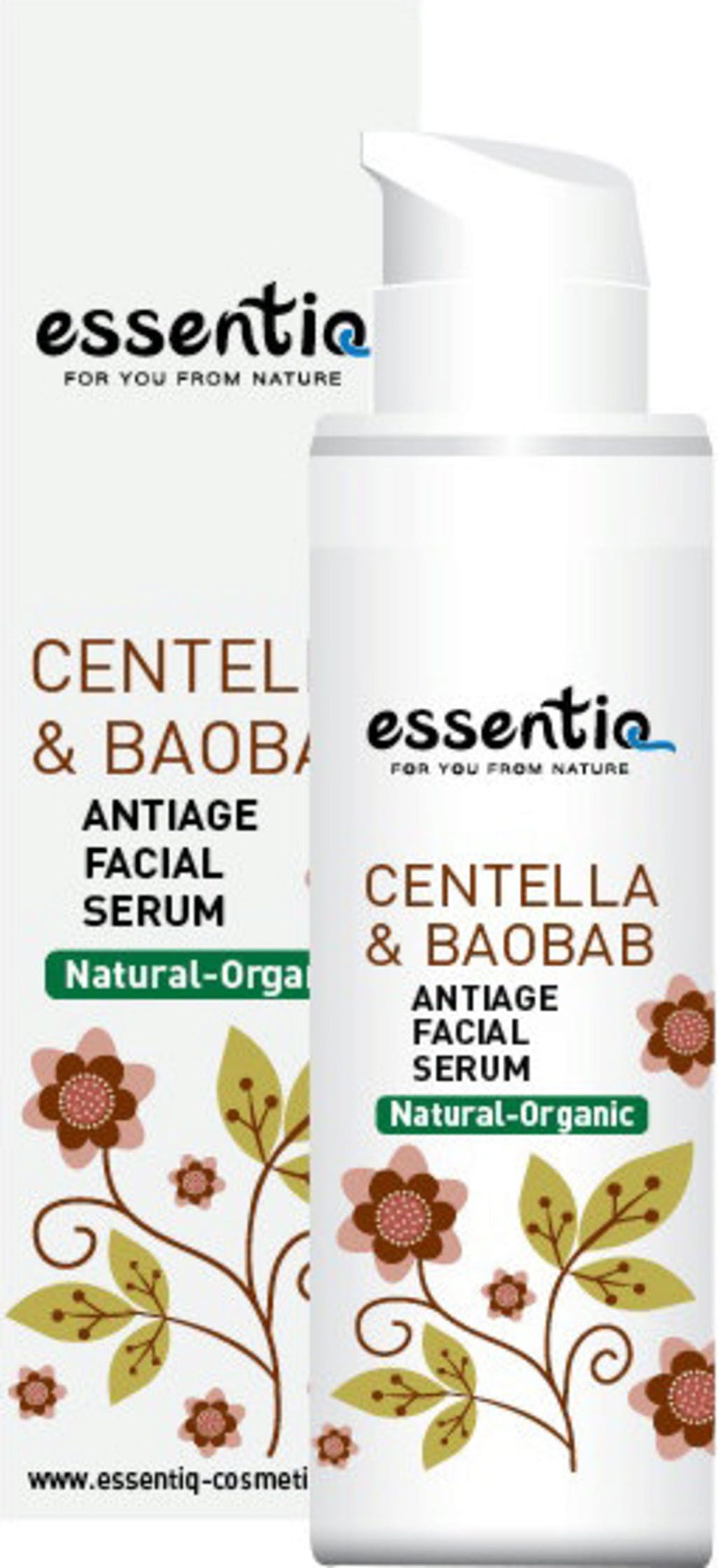 Essentiq  Centella & Baobab Antiage Facial Serum, 30 ml