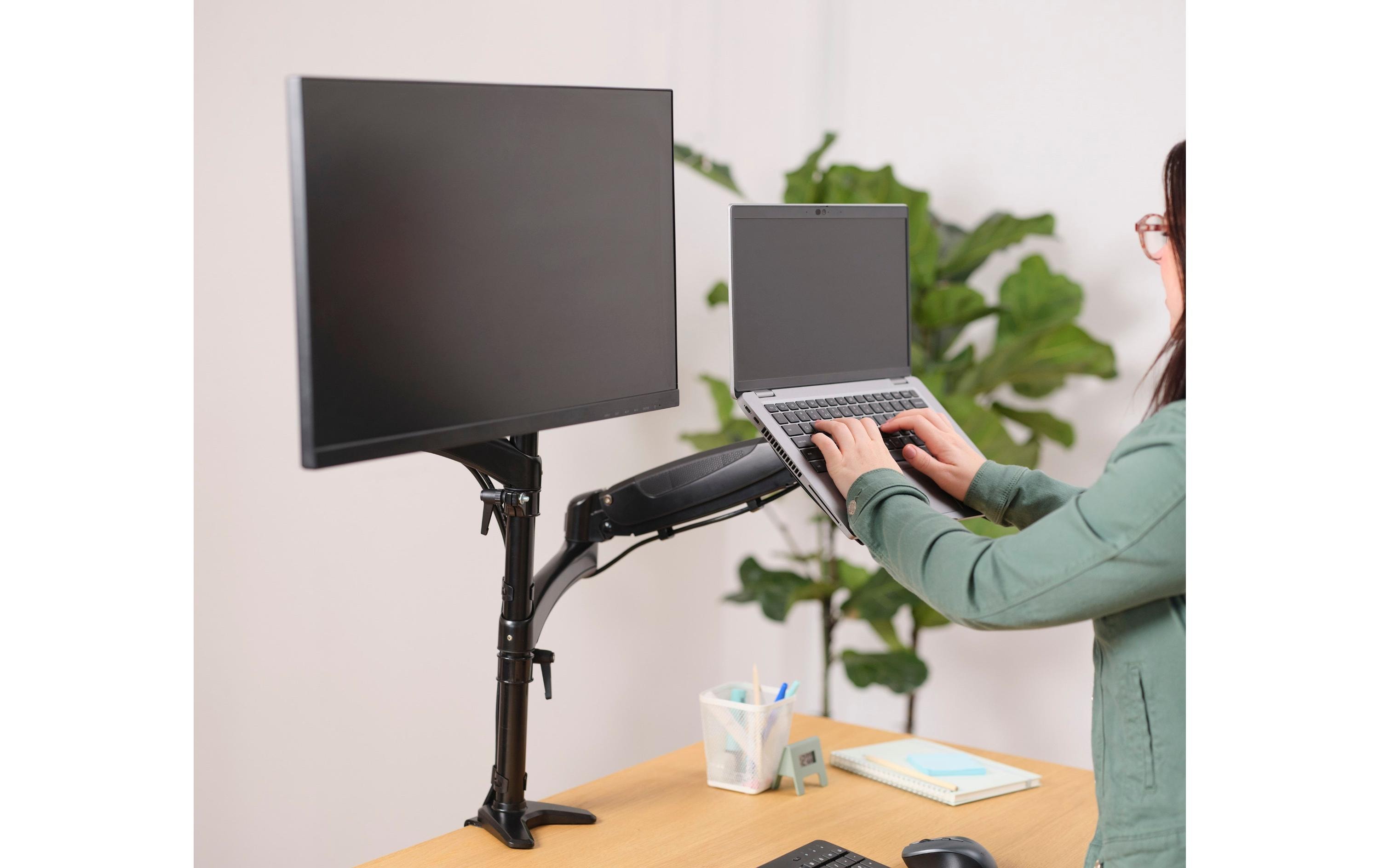 Mara Monitor- & Laptop-Arm bis 16 kg – Schwarz<br>Ergonomische Halterung für Monitor und Laptop