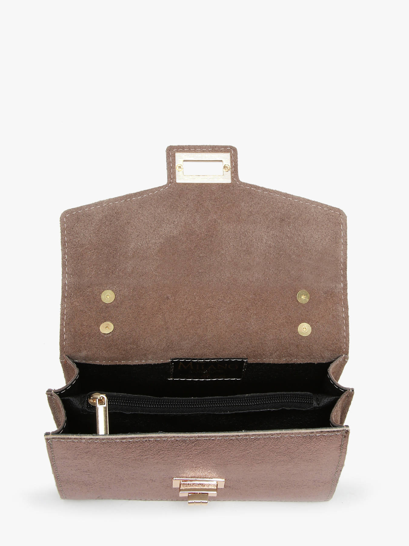 SAC BANDOULIERE Velvet cuir MILANO
