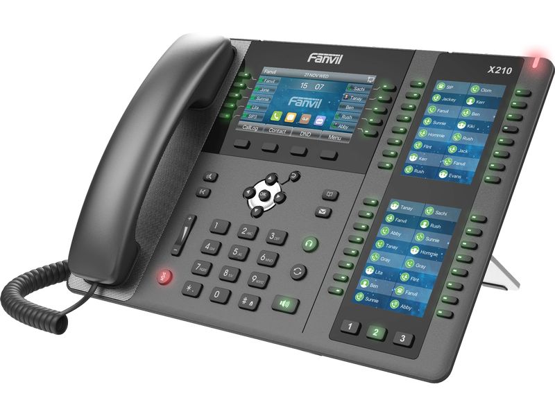 Fanvil Tischtelefon X210 V2 Schwarz Fanvil X210 V2 IP-Telefon 20 Zeilen LCD