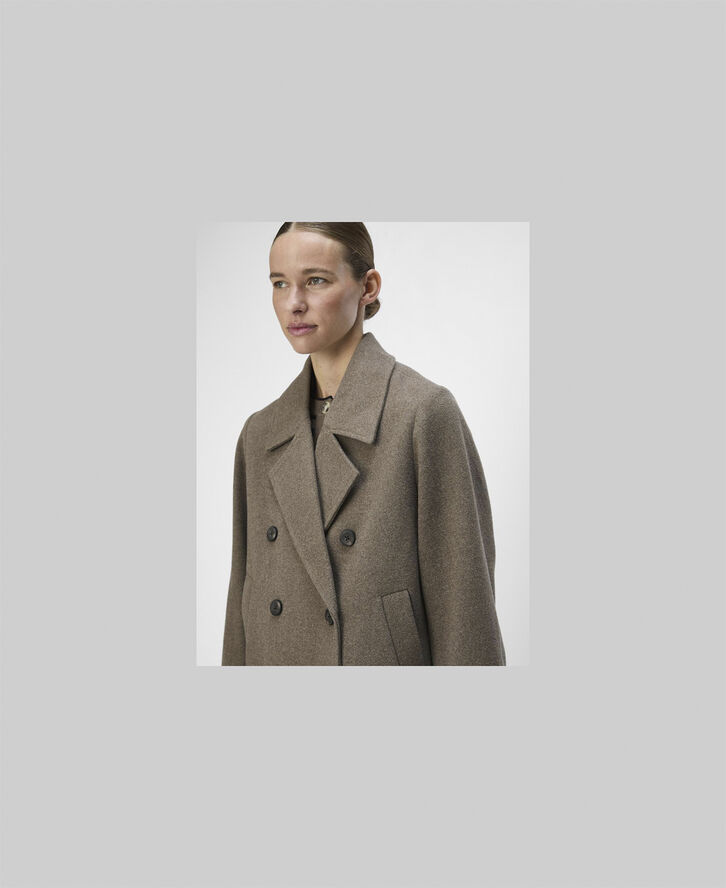 Object OBJKEILY SHORT JACKET NOOS Morel/melange