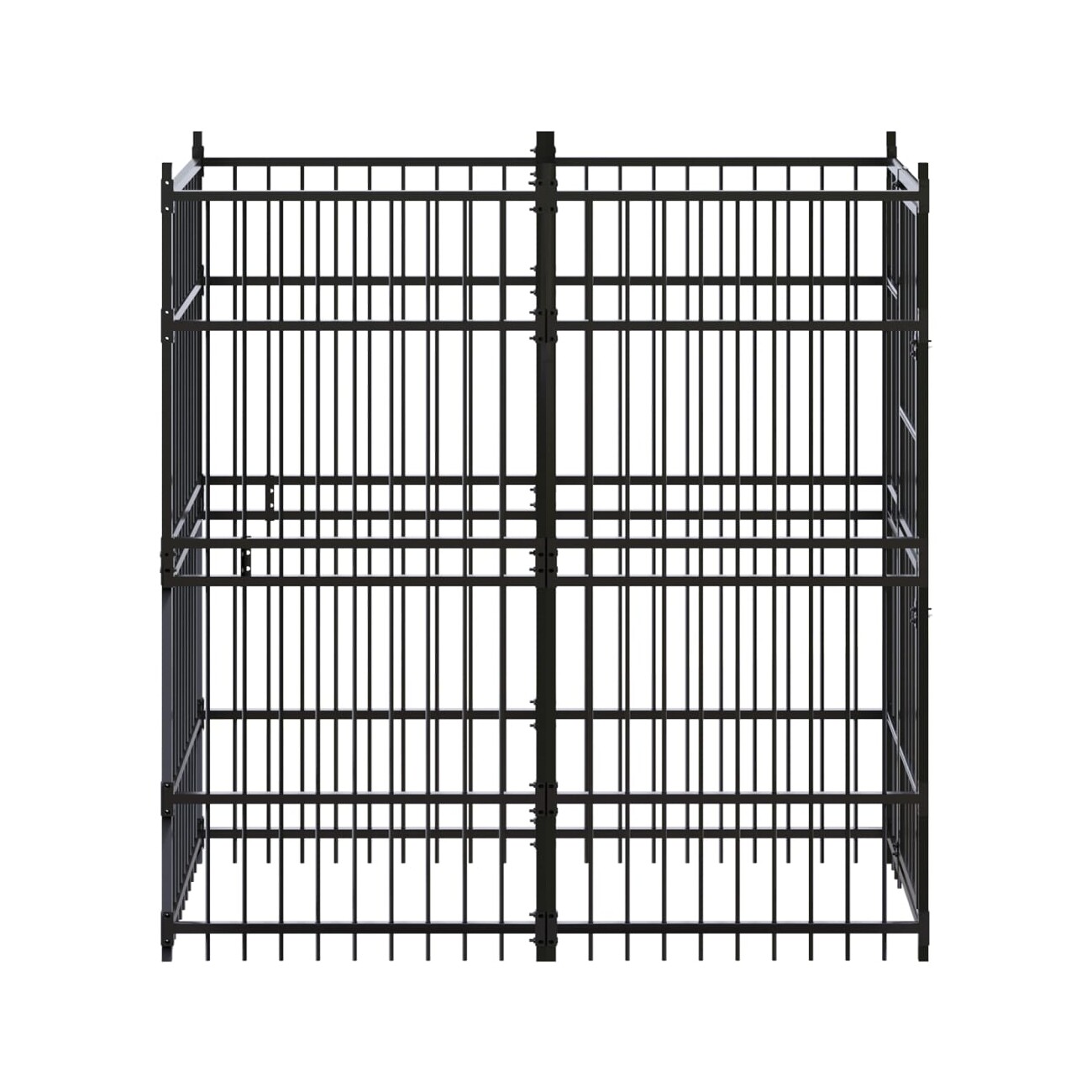 VidaXL Hundezwinger Box Stahl 96 cm, 1,92 m, 2 m