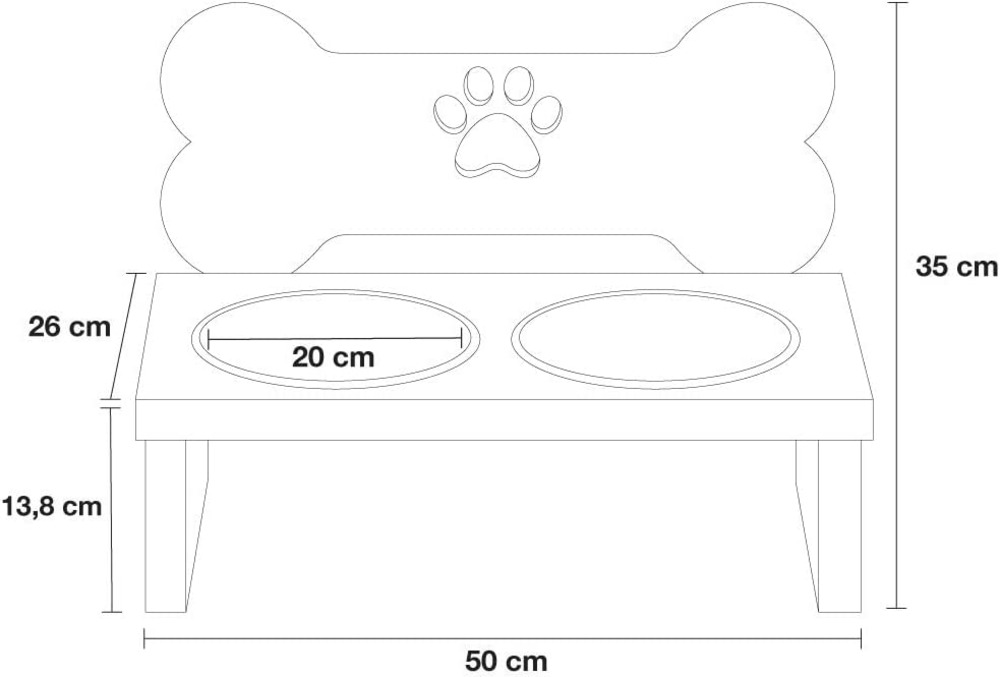 Double gamelle avec support pour chien (noir)