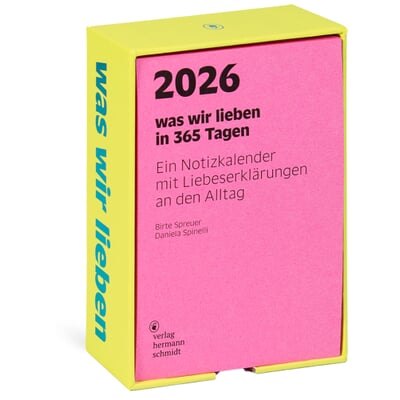 Notizkalender was wir lieben in 365 Tagen