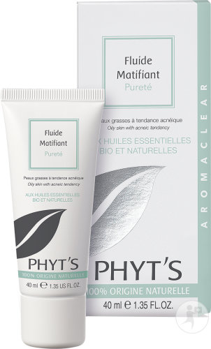 Phyt's Fluide Matifiant Pureté Peaux Grasses À Tendance Acnéique Tube 40ml