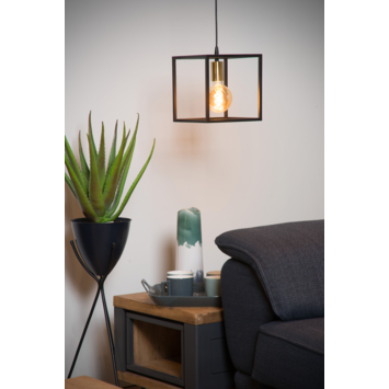 Lucide hanglamp Ruben zwart 22x22 cm (lxb)