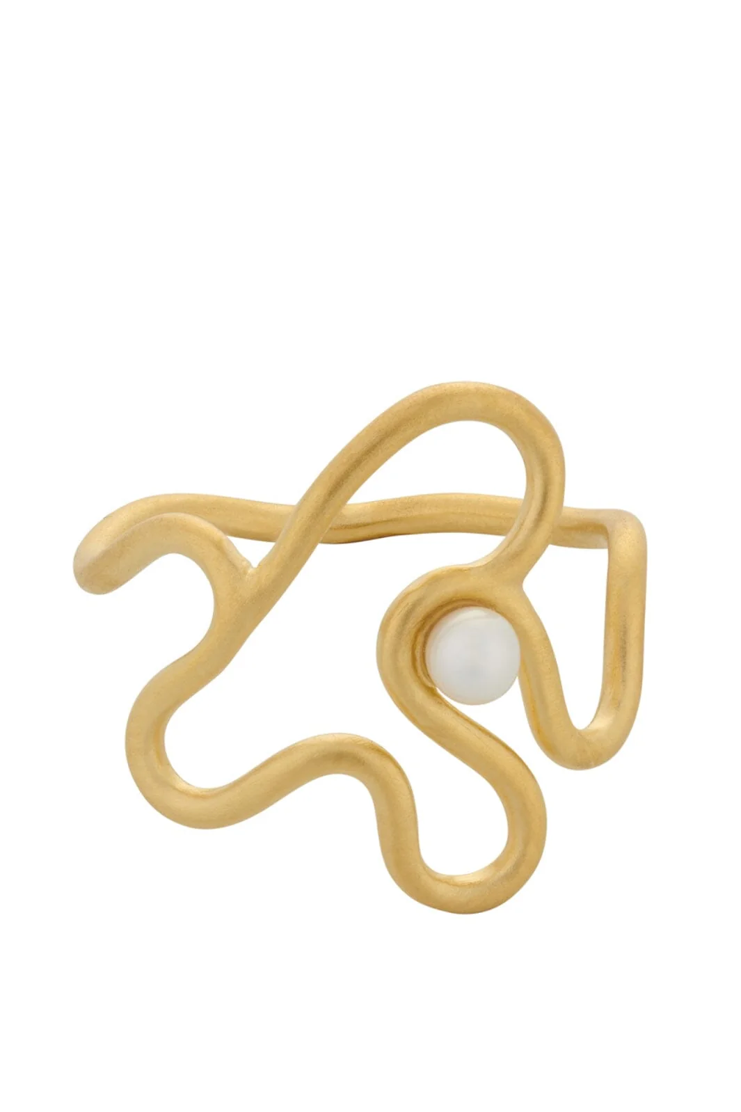 Pernille Corydon Jewellery Bay Pearl Ring gold plated