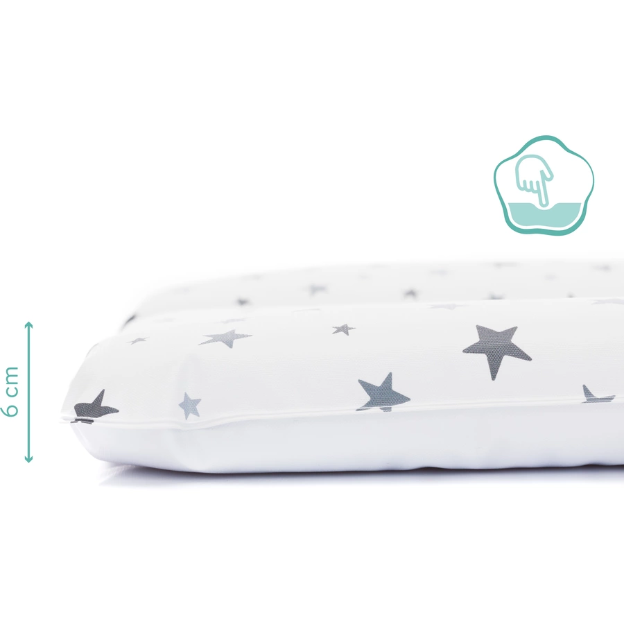 fillikid luxe Wickelauflage Softy Sterne weiß