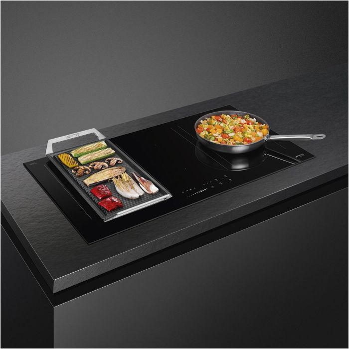 SMEG Induktionskochfeld SIM3964D schwarz