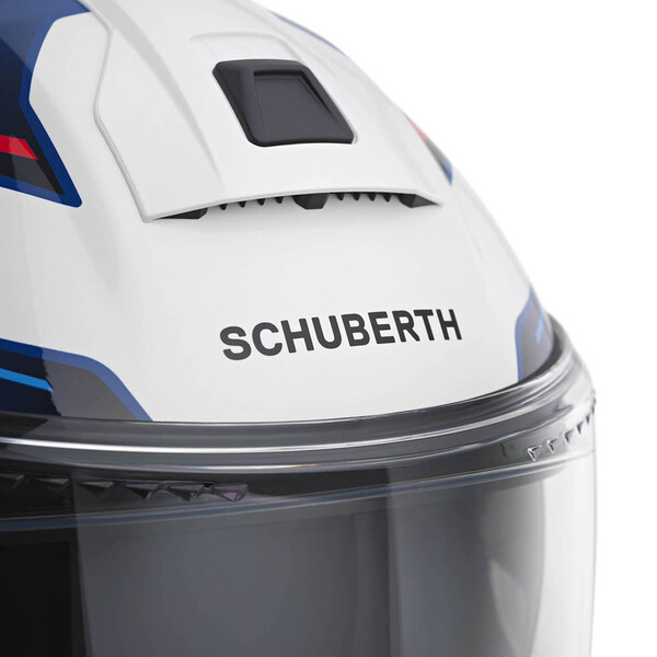 Schuberth - Casque C5 Omega Blanc / Bleu / Rouge / Brillant
